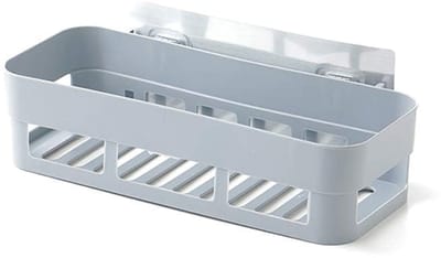 Dailygoods- Douche Caddy - Douche Organizer zonder boren - Badkamerrek - Badkamerrekje - Douche Plank - Kunststof - 2x 26x10x6 cm