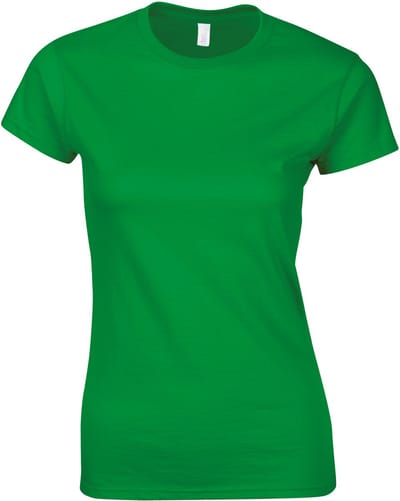 Gildan Softstyle® Fitted Ladies' T-shirt GI6400L - Irish Green - XXL
