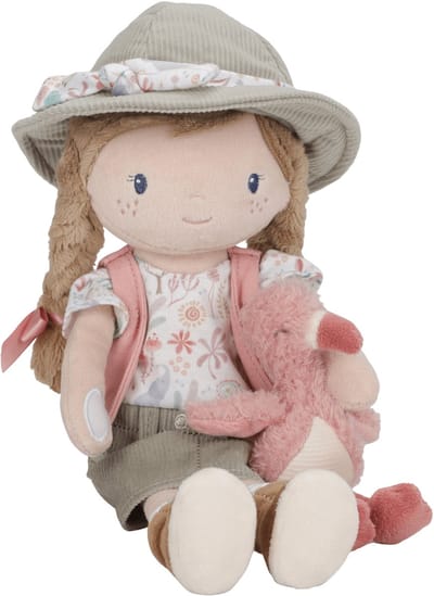 Little Dutch Knuffelpop Rosa GRS - Safari Friends Babyknuffels