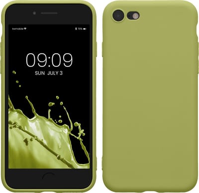 kwmobile telefoonhoesje geschikt voor Apple iPhone SE (2022) / iPhone SE (2020) / iPhone 8 / iPhone 7 - Hoesje voor smartphone - Precisie camera uitsnede - In vintage groen