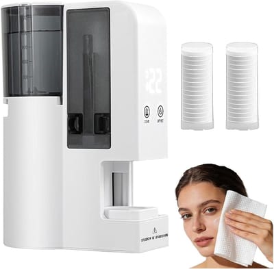 Automatische Handdoekverwarmer - Warme Handdoek Dispenser - Gezichtsverzorging - Snelle Verwarming 5 Seconden - 500 ml Tank - Wit