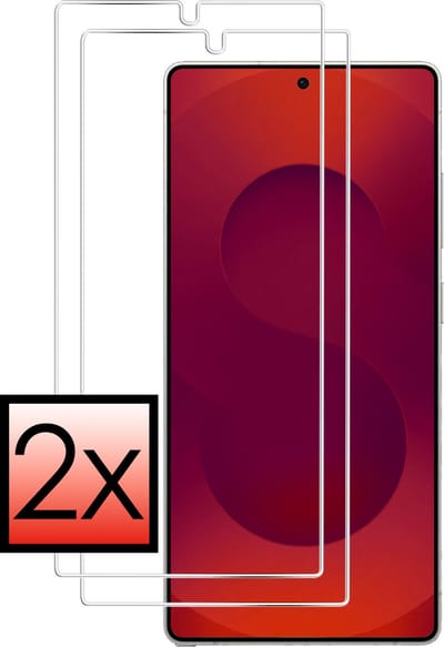 Screenprotector - 2 Stuks - Geschikt voor Samsung Galaxy S25 Ultra - Extra Sterk - Beschermglas - Gehard Glas - Tempered Glass - Screen Protector - Bescherm Cover