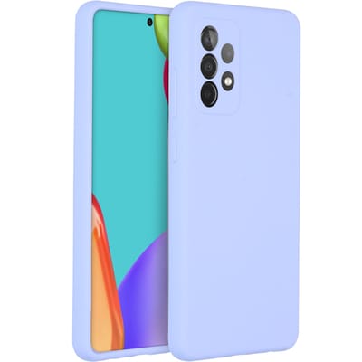 Accezz Hoesje - Geschikt voor Samsung Galaxy A52 (4G) / A52s / A52 (5G) - Liquid Silicone Backcover - Paars