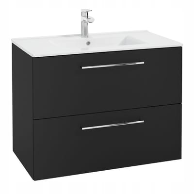 STAMAR - Badkamerkast met wastafel 70 cm hangend met 2 lades en soft-close - wastafelmeubel - badkamermeubel