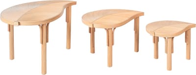 PARALIA - Salontafel set van 3 - Natuurlijk - Rotan