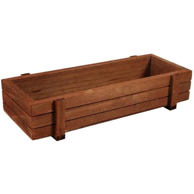 Binnen/Buiten Houten Kruiden Bloemen Succulenten Plantenbak Thuis Tuin Rechthoek Opbergdoos brown