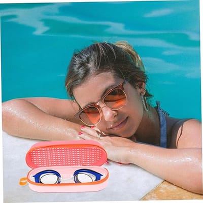 Zwembril Opbergdoos Met Afvoeropening Beschermende Silicone Case Voor Zwembrillen Lichtgewicht Duurzaam Ruimte Voor Diverse Voor Zwemliefhebbers