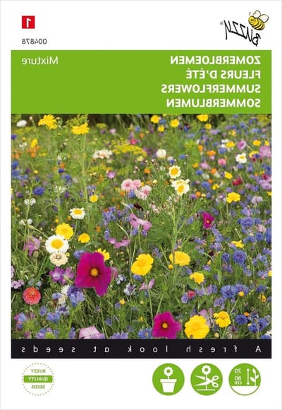 Zomerbloemenmix - Bloemzaad mengsel - Bloementuin Aanleggen - Grote Variatie - 2 gram - Meerkleurig