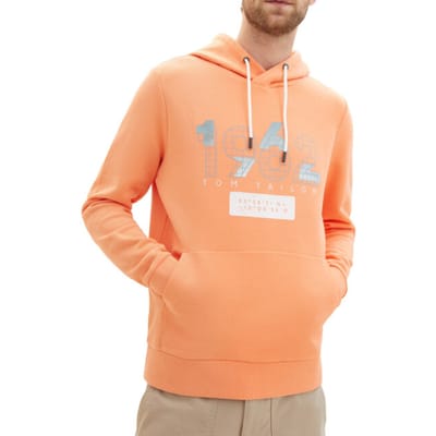 Tom Tailor - Hoodie - Heren - XXL - Oranje - Katoen - 1040918