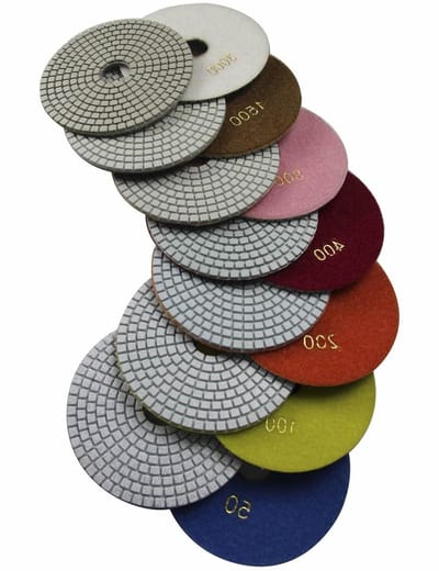 Diamant Polijsten Pads - Schuurset Steen - Natte Oppervlakken Bewerken - 7 Stuks Set - 7 Inch - Niet Gespecificeerd