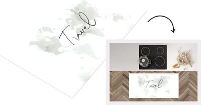 Keukenloper - Loper keuken - Wereldkaart - Travel - Quotes - 120x60 cm - Keukenloper vinyl
