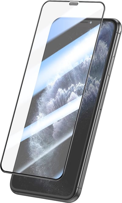 OEM Ultra Strong 45KG schermbeschermfolie voor Apple iPhone 11 Pro Max, gehard glas, volledige lijm, 2.5D, zwart