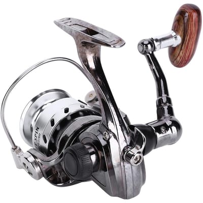 Pêche sur glace portable tout métal étanche antirouille canne moulinet leurre de pêche matériel avec petite poignée gray