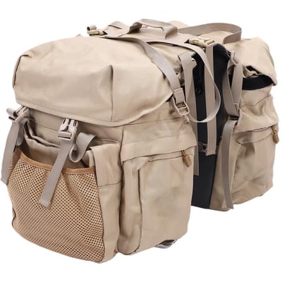 Sacoches de vélo 50L Imperméable Sac pour Porte-Bagages Arrière de Vélo Sacs de Coffre Sac de Selle avec Housse de Pluie Pour Voyage Camping Grey