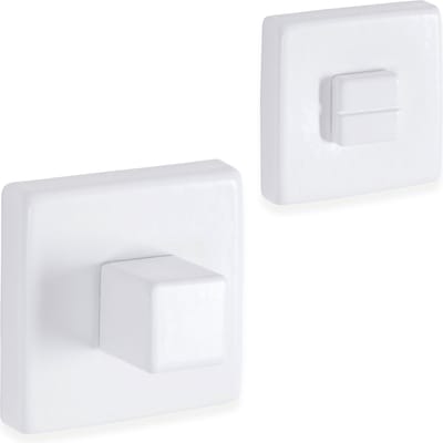Eliot® WC / badkamer rozet - mat wit - incl. bevestigingsmateriaal