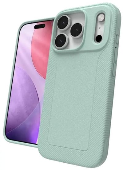 ZAGG Luxe Snap Hoesje Geschikt voor Apple iPhone 17 Pro - Graphene Back Cover Compatibel met MagSafe / Qi2 - 3M Valbescherming - Gerecycled Materiaal - Mint