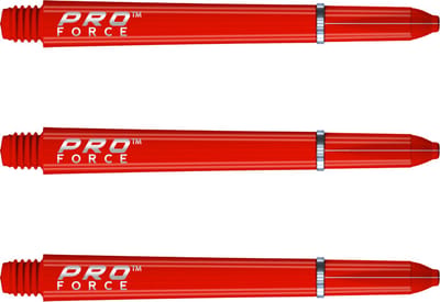 WINMAU - Pro Force Dartschachten Rood, Medium - 1 set per pakket (3 Dartschacht in totaal)