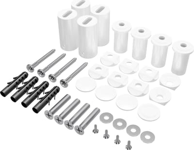 Plieger Gap radiator bevestiging set type D3, wit