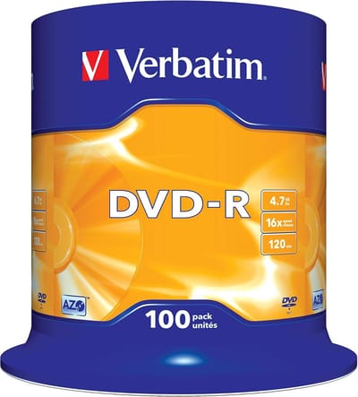 DVD-R 16x 4,7 GB 100 stuks - Hoogwaardige Schijven voor Gegevensopslag