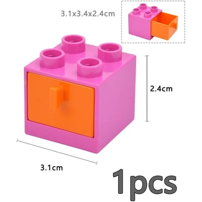 Grote Maat Deeltjes Meubels Bouwsteen Accessoires Figuren Bureau Deur Stoel Bed Bank Badkamer Keuken Grote Steen Duplo Speelgoed