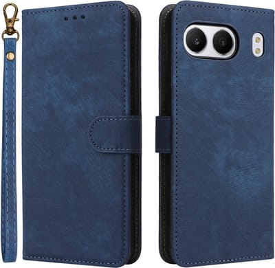 Coverup Hoesje - Geschikt voor OnePlus Nord 4 Hoesje - Coverup Book Case met Koord - Blauw