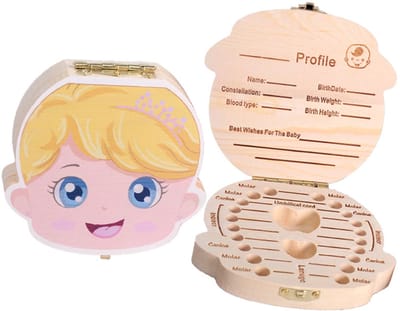 Tandendoosje - Melktanden bewaren - Melktandjes box - Tooth box - Hout - Haarlok doosje - Kraamcadeau - Meisje - Jonyx
