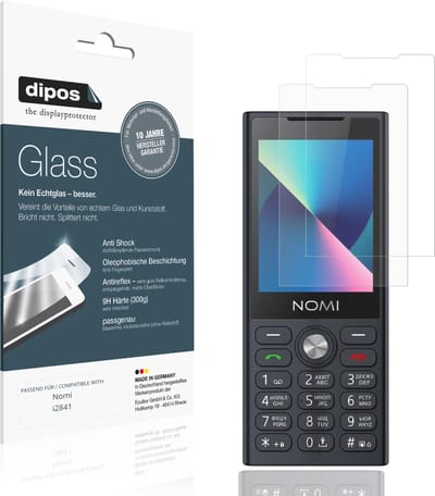 dipos – 2x Matte Pantserfolie geschikt voor Nomi i2841 | 9H Screenprotector