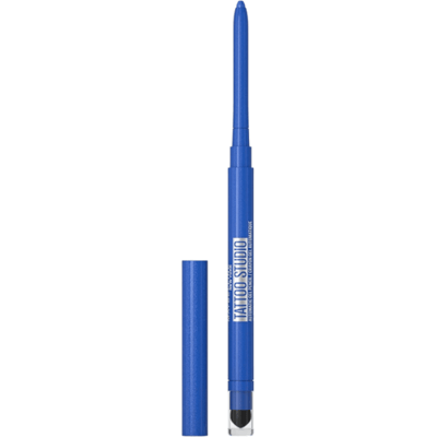 Maybelline New York Tattoo Automatic Liner Gel Pencil - Sleepless Sapphire -poeder-in-gel formule voor zachte applicatie - oogpotlood met automatische puntenslijper - waterproof - tot wel 36 uur langhoudend - vlekt niet - blauw