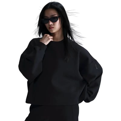 Nike 24.7 Impossiblysoft Dri-fit Oversized Crew Sweatshirts Dames - Zwart - Maat 42 - Katoen Jersey