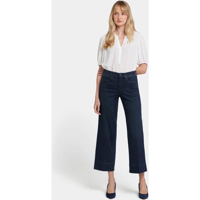 Teresa Wijde Been Enkel Jeans | Obsidiaan Blauw