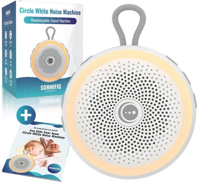 Somnifiq Luna White Noise Machine - Slaaphulp voor kinderen - Witte Ruis Machine met Nachtlamp - 20 rustgevende geluiden