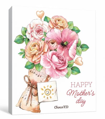 Moederdag chocolade kado - Chocoladecadeau voor Mama - Mother's day chocolate gift - Fairtrade Handgemaakt cadeau - Brievenbuspakje