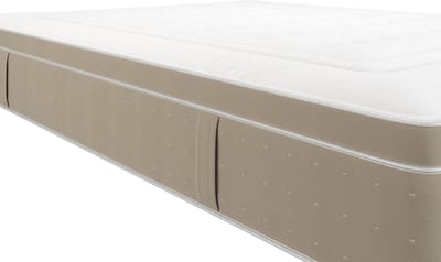 Vente-unique Set 180 x 200 cm licht naturel opbergboxspring + hybride matras met 7-zone pocketveren en gel-traagschuim dikte 28cm - CIREVA van YSMÉE