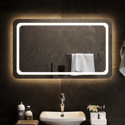 vidaXL - Badkamerspiegel - LED - 100x60 - cm