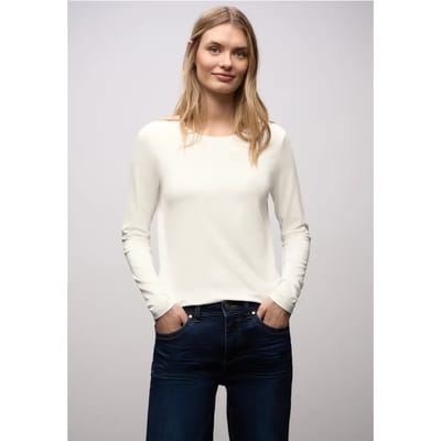 Basic shirt met ronde hals