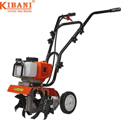 Kibani Mini Grondfrees Benzine - 52cc - 30CM breedte - 2.0PK - Tuinfrees - Tuinfrees Benzine - Bodemfrees - Tuinploeg - Grondfreesmachine