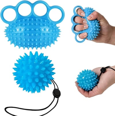2 Stuks Hand- en Vingerkracht Ballen: Stressverlichting & Spierversterker voor Handen & Pols