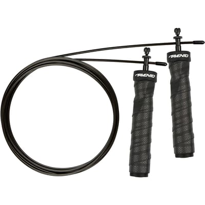 Avento Springtouwset - Heavy Duty - Verzwaard & Verstelbaar in gewicht - Zwart