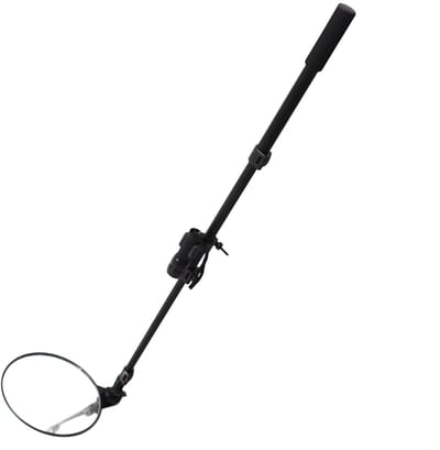 Dailygoods- Auto-inspectiespiegel 20 Cm - 360° Kijkhoek - Telescopisch - Mechanisch Spiegelgereedschap - Licht - Versterkt Kogelgewricht
