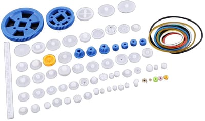 Dailygoods- Tandwielset 80 Soorten - Kunststof Modelbouw - Reserveonderdelen - Doe-het-zelf RC - Mini-tandwielset - Eenvoudig te gebruiken - Modelbouwonderdelen