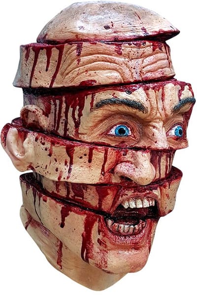 Partychimp Masker Gespleten Hoofd Masker Halloween Masker voor bij Halloween Kostuum Volwassenen - Latex