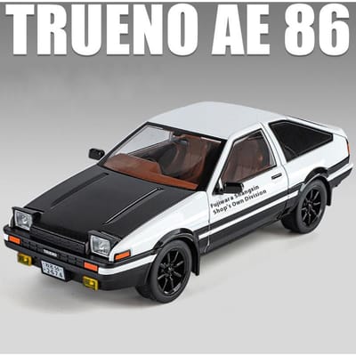 1:18 Filmauto Initial D Ae86 Legering Sportwagen Model Diecasts Metaal Klassieke Raceauto Voertuigen Model Geluid Licht Kinder Speelgoed Cadeau