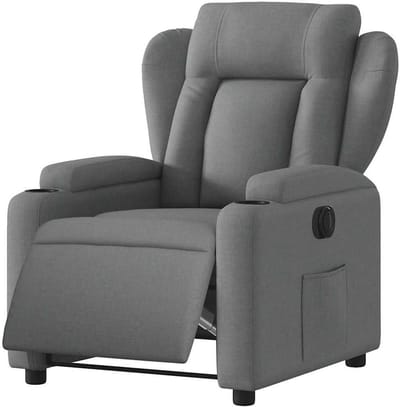 Elektrische Fauteuil - Relaxstoel Leunstoel - Ontspannen Zitten - Elektrisch Verstelbaar - 135 Graden Kantelbaar - Donkergrijs