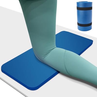 Dikke yogamat 20 mm met yogamatdrager voor pijnvrije knieën, ellebogen en polsen - Ideaal voor thuisgym, yoga en pilates