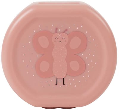 Trixie | Set van twee snackdoosjes met clip  Mrs. Butterfly  Makkelijk te openen  BPA-vrij  Voor school en onderweg