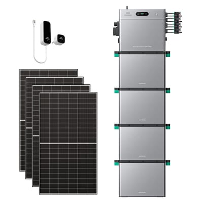 Zendure SolarFlow 2400 Pro - SolarFlow 2400 Pro & Slimme Meter P1 / 4*AB3000L (11.52 kWh) / 4*515W Bifacial Panel  (2600Wp Max)