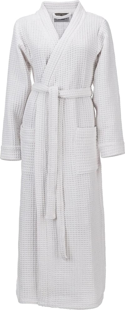 LINNICK Wafel Badjas - White - Maat S - Sauna badjas - 100% Katoen - Badjas Dames - Badjas Heren