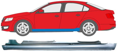 Volledige dorpel voor Skoda Octavia III 2013-2020 / Links