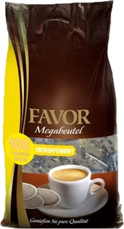 Favor - CafeÃ¯nevrij Megazak - 8x 100 pads