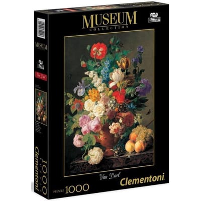 Clementoni - Puzzel - 1000 Stukjes - Van Dael: Vase de Fleur (Museum) - Puzzel Voor Volwassenen